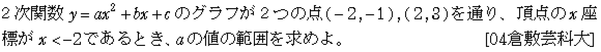 数学1 二次関数 二次関数 問題3の問題画像