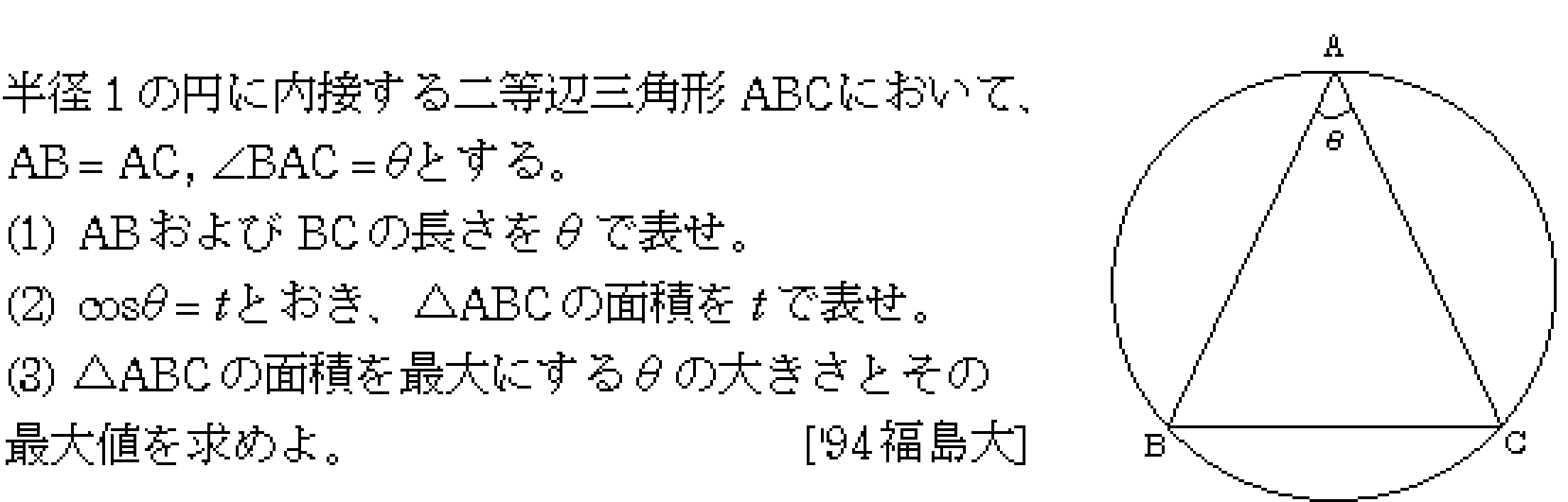 数学2 微分法 最大最小・解の個数 問題18の問題画像