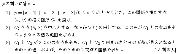 数学2 図形と式 線形計画法 問題12の問題画像