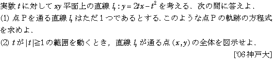 数学2 図形と式 領域 問題16の問題画像