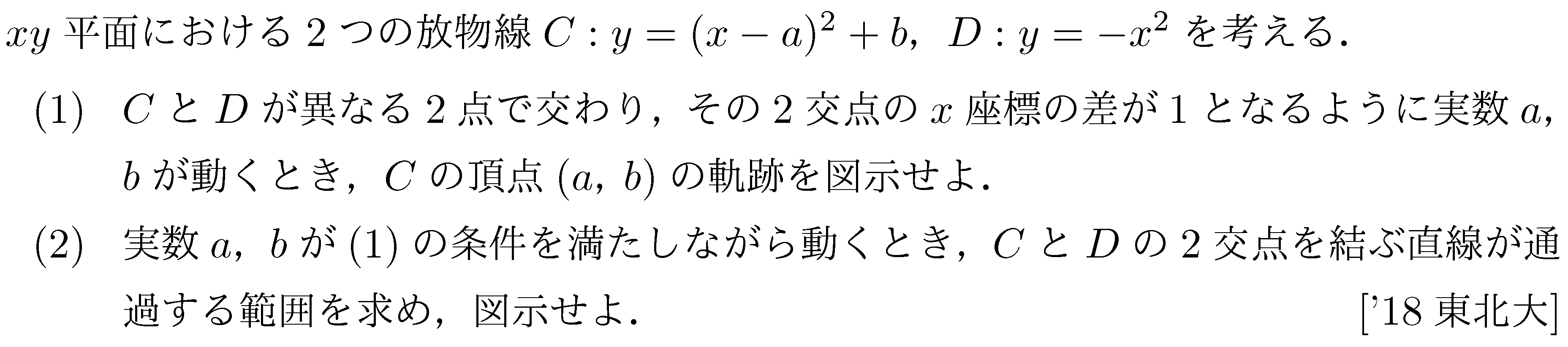 数学2 図形と式 領域 問題28の問題画像