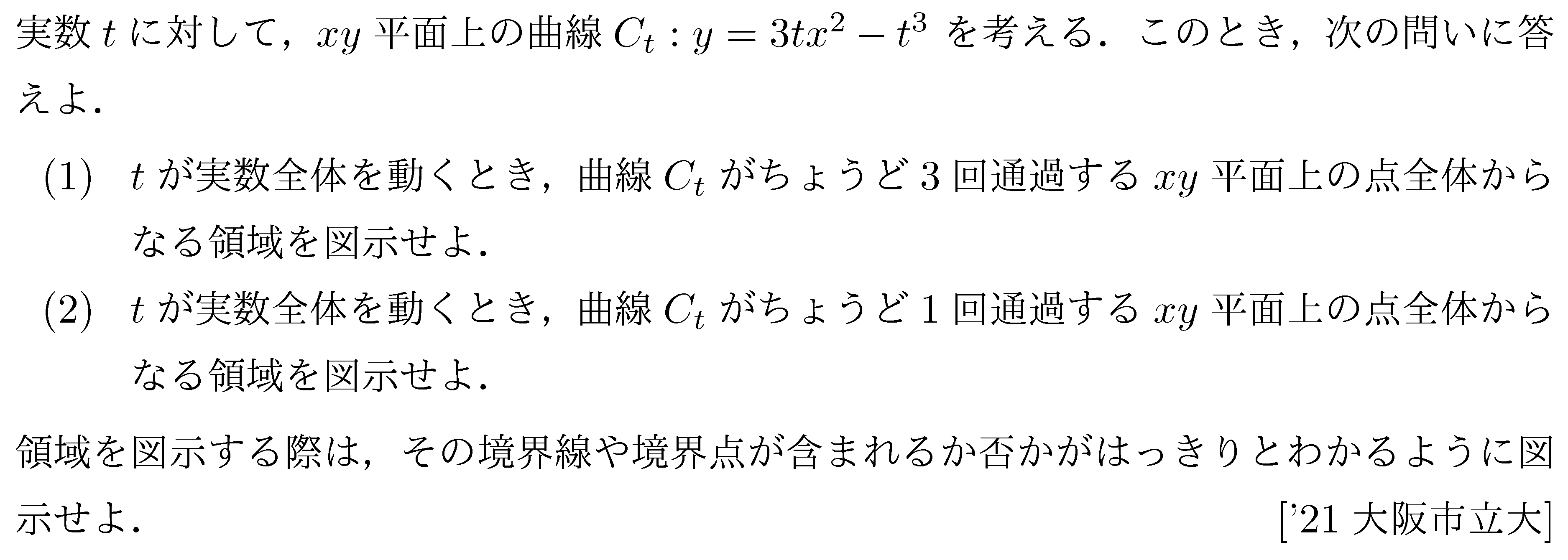 数学2 図形と式 領域 問題32の問題画像