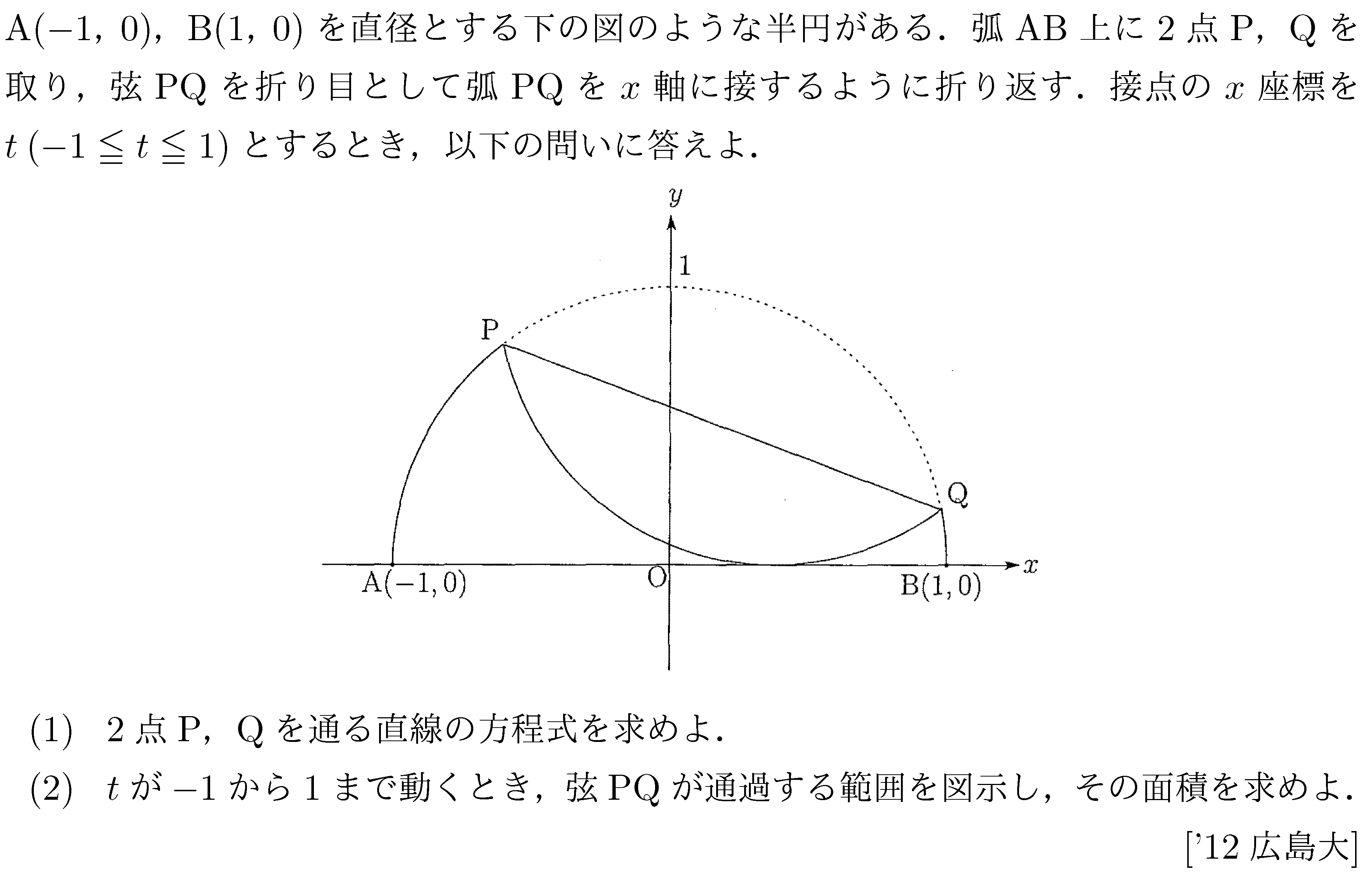 数学2 図形と式 領域 問題39の問題画像