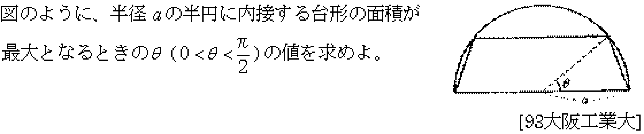 数学3 微分法 最大最小・解の個数 問題8の問題画像