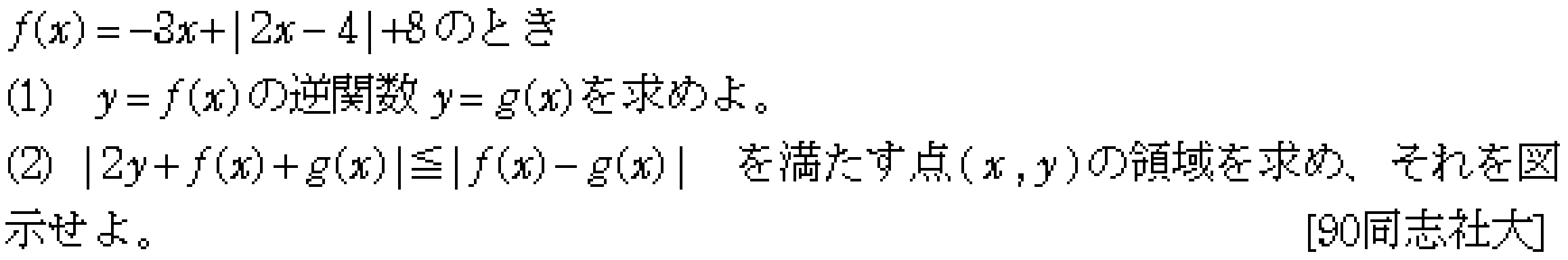 数学3 関数 逆関数 問題3の問題画像