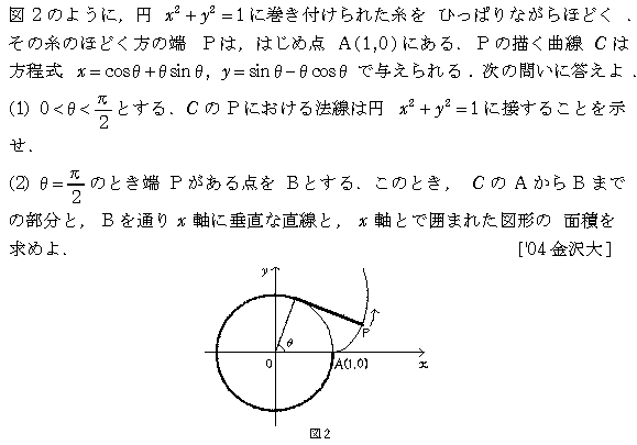 数学3 積分法 定積分・面積 問題195の問題画像